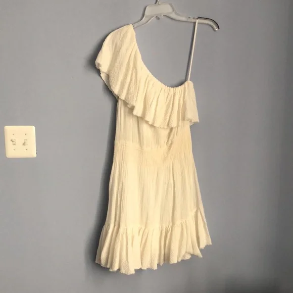 ⭕️ PRICE FIRM 🎉HP🎉 Rebecca Taylor Size Medium Ella Fil Coupe One Shoulder Dress - Picture 3 of 7